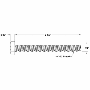 McMaster-Carr (92240A552) - Stainless Steel Fully Threaded Hex Head Cap ...